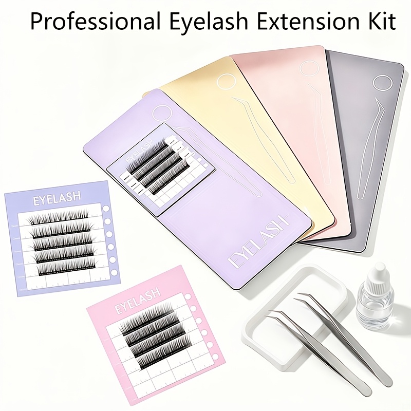 Eyelash Extension Salon - 3pcsProfessional Magnetische Wimperverlenging Kit Palet Display