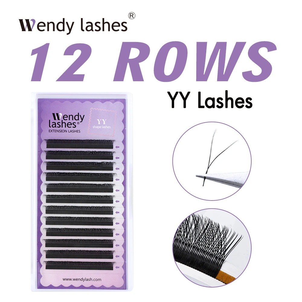 Lash Fan Volume - WENDY 2D YY-vorm C/D Curl Eyalash-verlenging