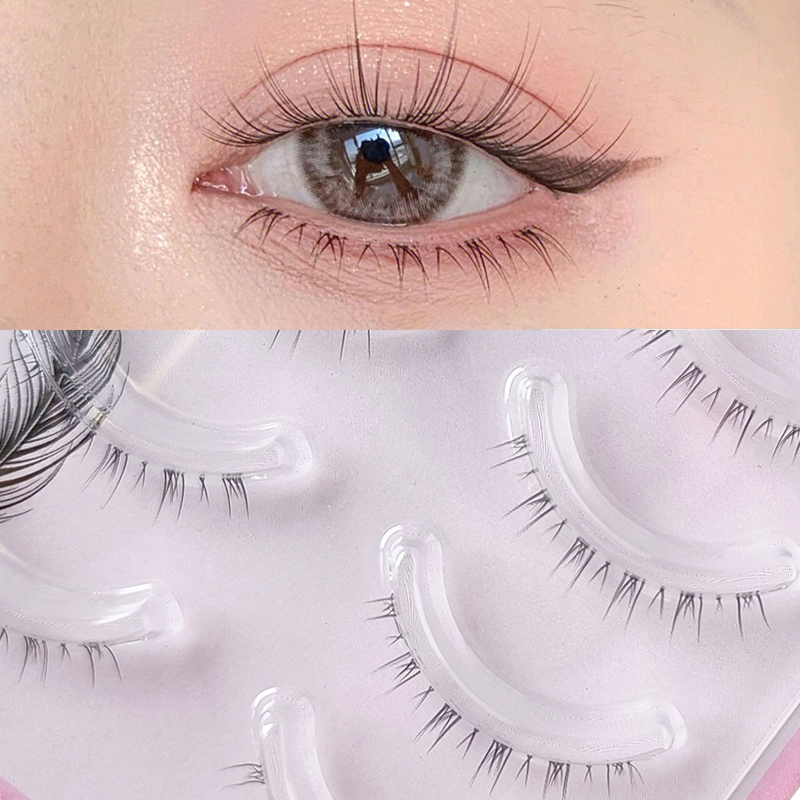 Eyelash Extension Douyin - 5 paar Clear Band Lagere Wimpers