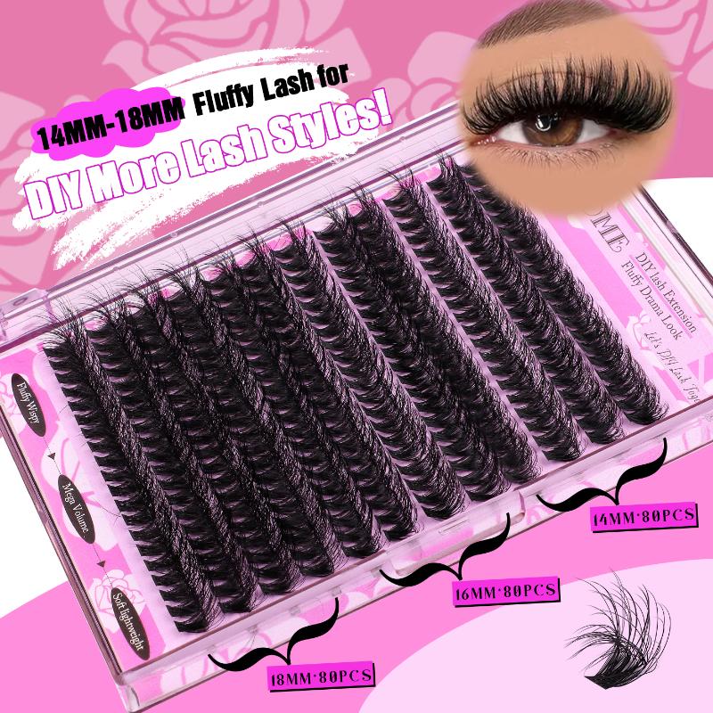 Eyelash Extension Volume - Volume D Curl Wimperextensions 14-18mm Zachte