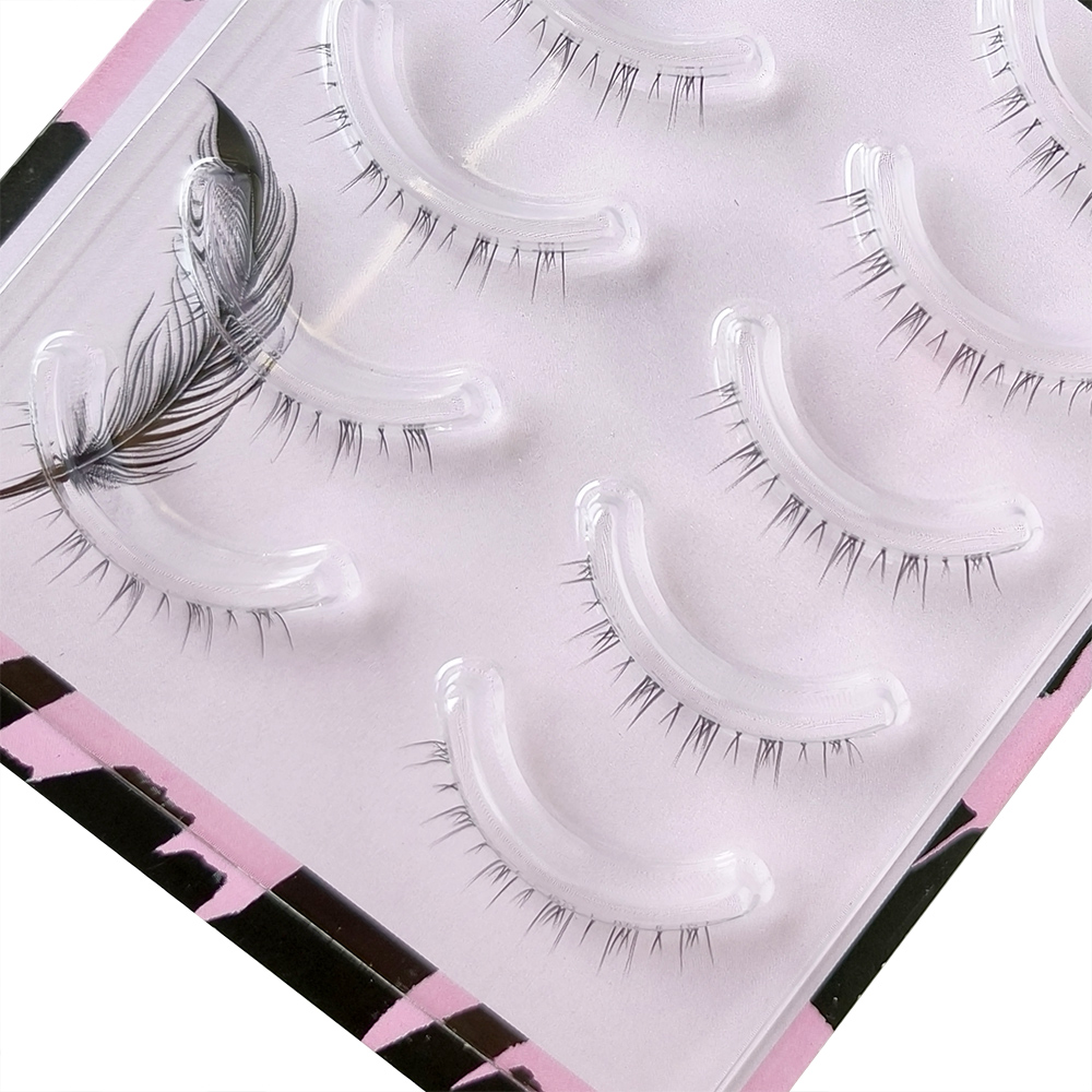 5 paar Clear Band Lagere Wimpe - Eyelash Extension Douyin recensie en prijs
