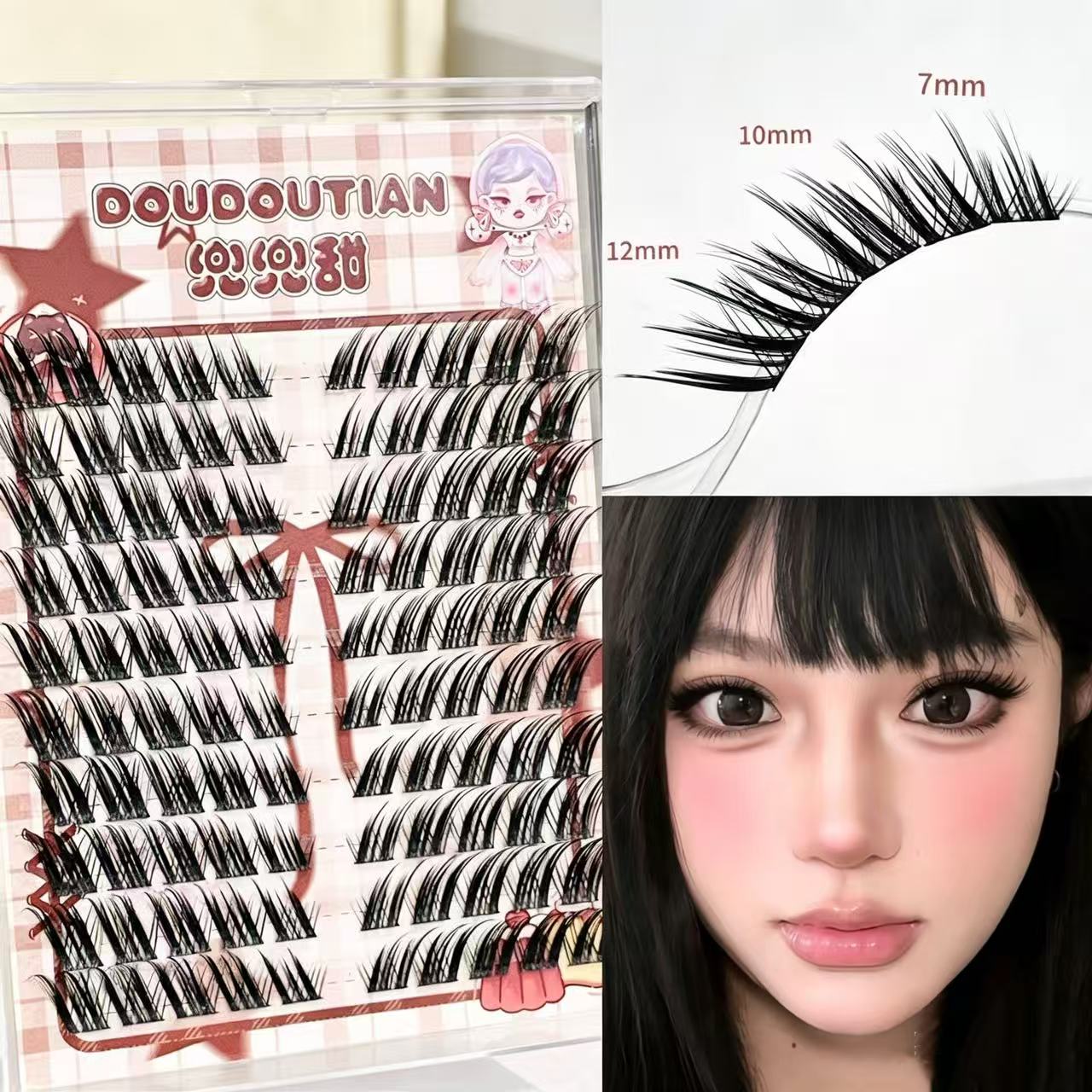 Doudoutian Fox-Style Winged Ey - Eyelash Extension Douyin recensie en prijs