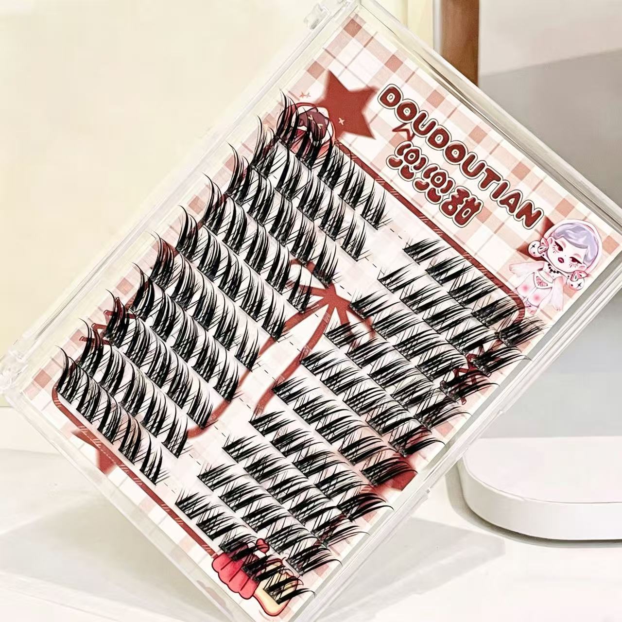 Doudoutian Fox-Style Winged Ey - Eyelash Extension Douyin recensie en prijs